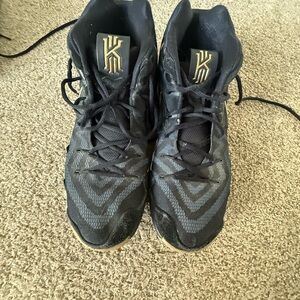 Nike Black and Gold Athletic Shoes